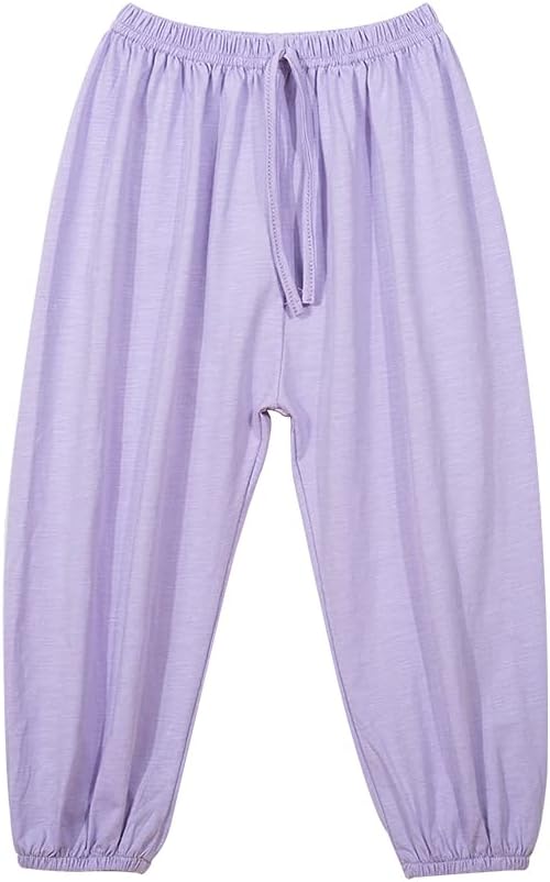PAUBOLI Baby Long Bloomers - Soft Cotton Harem Pants for Kids 12M-7T