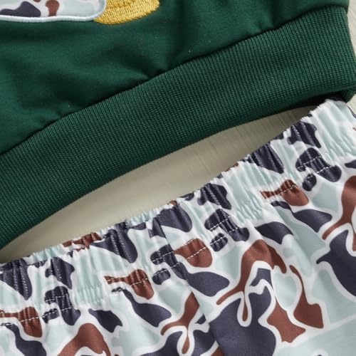 Boy Autumn 2PCS Outfit Sets LONG Slim Camouflage Pullover Camouflage Pants Sets
