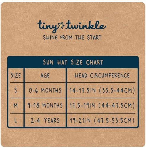 Tiny Twinkle Sun Protection Baby Flap Hat with UPF 50