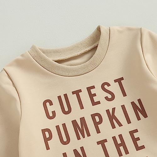 Kaipiclos Halloween Baby Boy Tracksuit - pumpkin prints two-piece childrens clothing