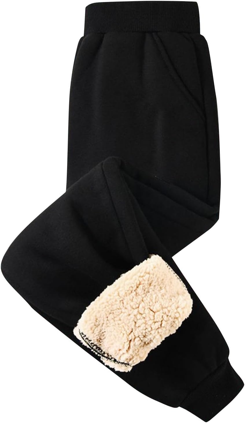 Thick Thermal Fleece Sweatpants for Kids Babies 1-3Y