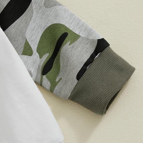 Pudcoco Toddler Fall Winter Camouflage outfit