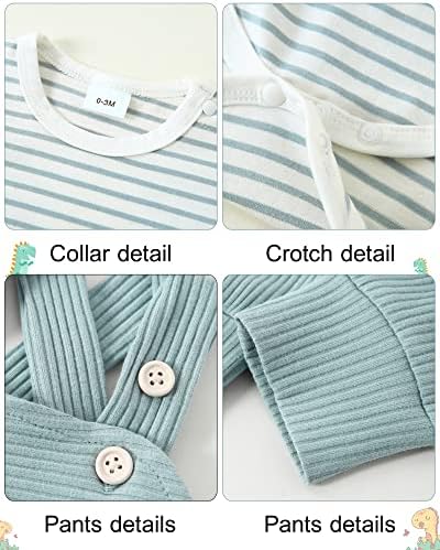 YUEMION 2PCS Baby Romper Pants Sets for Newborns