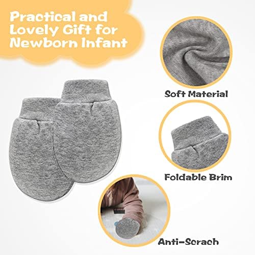 Perfect for Newborns Soft Cotton No Scratch Mitten for Babies