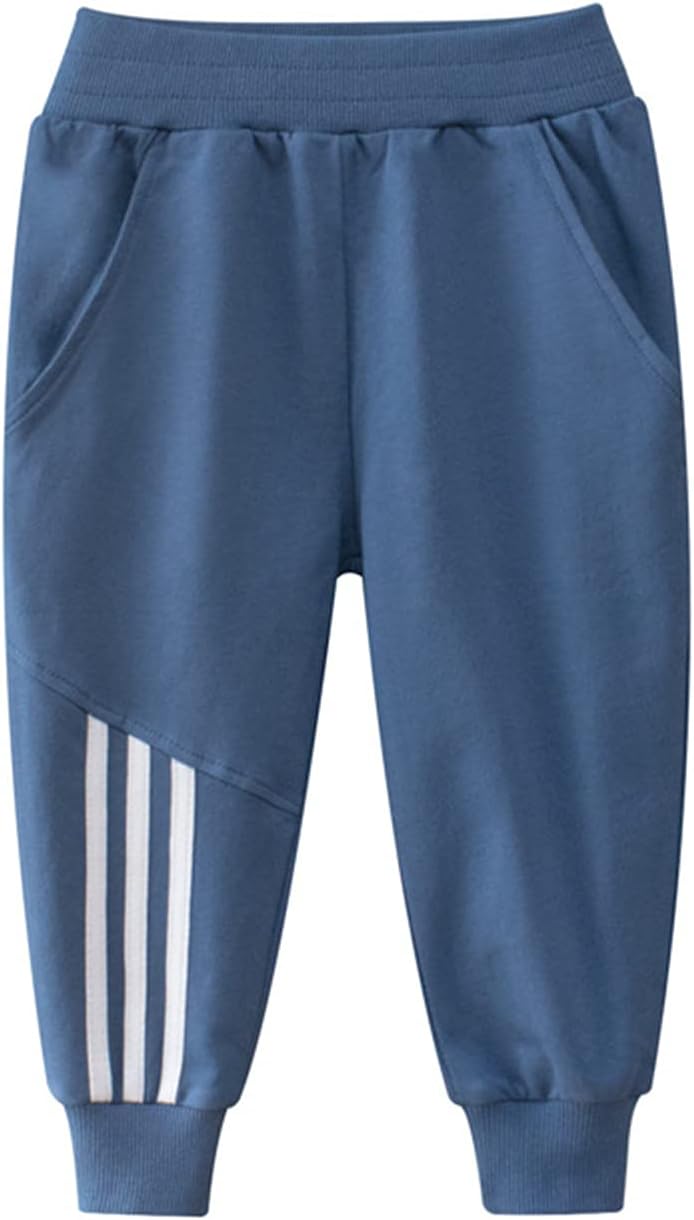 Sturdy Comfy toddler boys jogger sweatpants for play daily wear