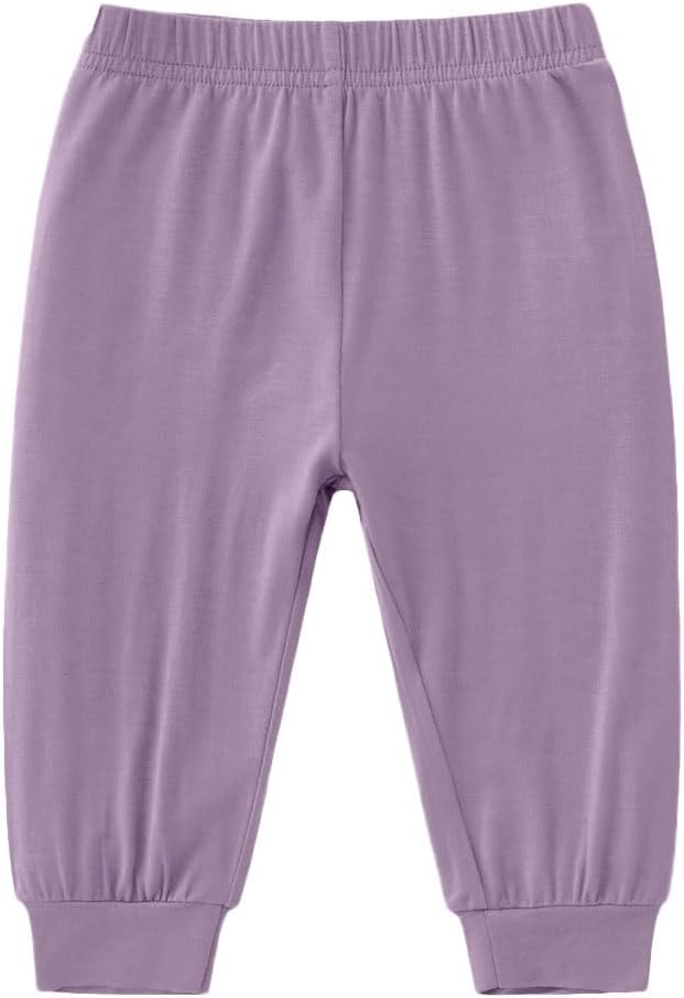 Bamboo Viscose Longer_linux Jogger Pants for Babies