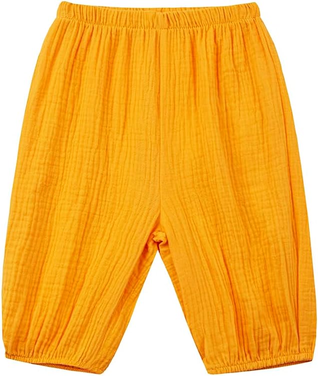 3Piece Cotton Linen Harem Pants for Baby Toddler Comfy and Soft