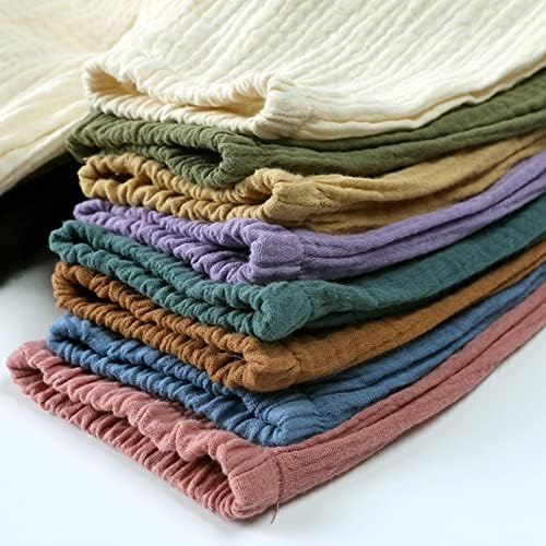 Toddler Kids Cotton Linen Elastic Waist Pants