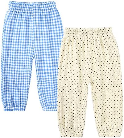 MYGBCPJS2-Piece Cute Cotton Linen Bloomers for Baby Boys and Girls