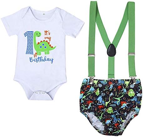 ODASDO Baby Boy 1st Birthday Party Diaper Smash Outfit Set