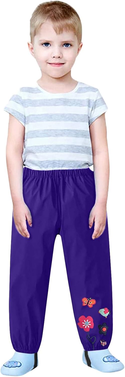 KC Muscular Waterproof Rain Pants for Kids