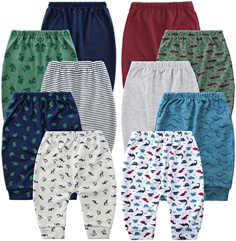 Hakochia Baby Jogger Pants Soft Stretchy 100 Cotton