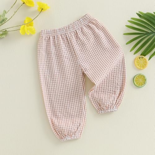 Toddler Plaid Jogger Pants for Boys and Girls