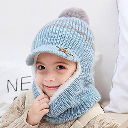 Baby Warm Ski Cap and Scarf for Little Boys