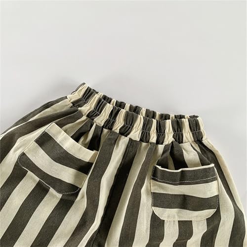 Boys Cotton Linen Harem Printable Joggers 0-24 Months