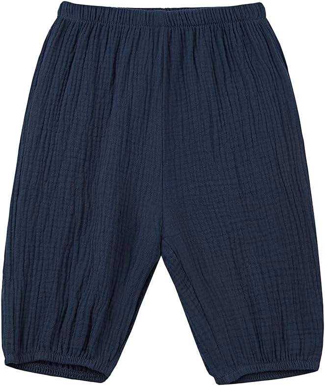 3Piece Cotton Linen Harem Pants for Baby Toddler Comfy and Soft