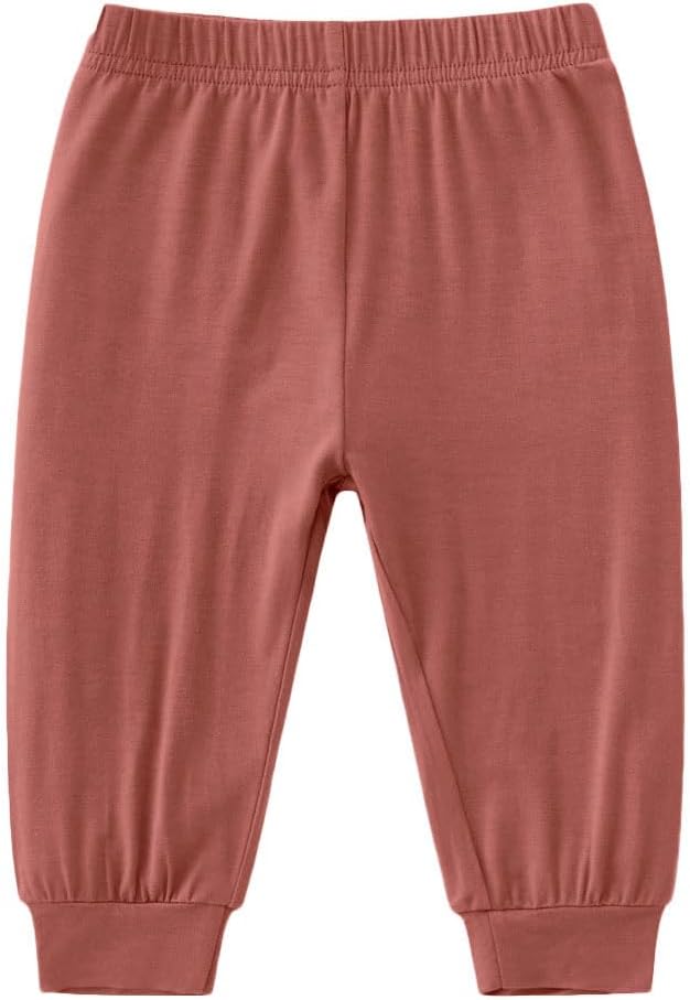 Bamboo Viscose Longer_linux Jogger Pants for Babies