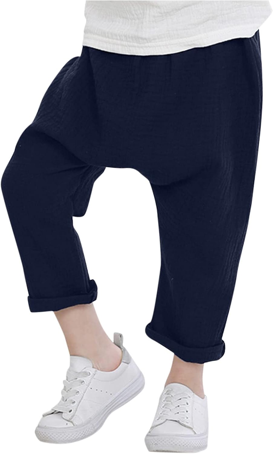 Cotton Linen Basic Harem Pants for Toddler