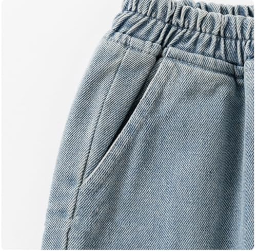T toddler boys washed distressed denim joggers