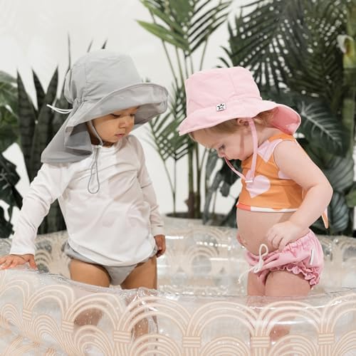 Tiny Twinkle Sun Protection Baby Flap Hat with UPF 50