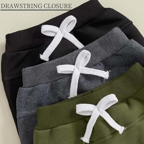 Premium Toddler Pull-On Jogger Pants for Boys Soft Stretchy Pants