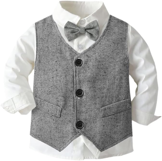 SANGTREE Boys Formal Suit Set gentlemanly looks for little boys