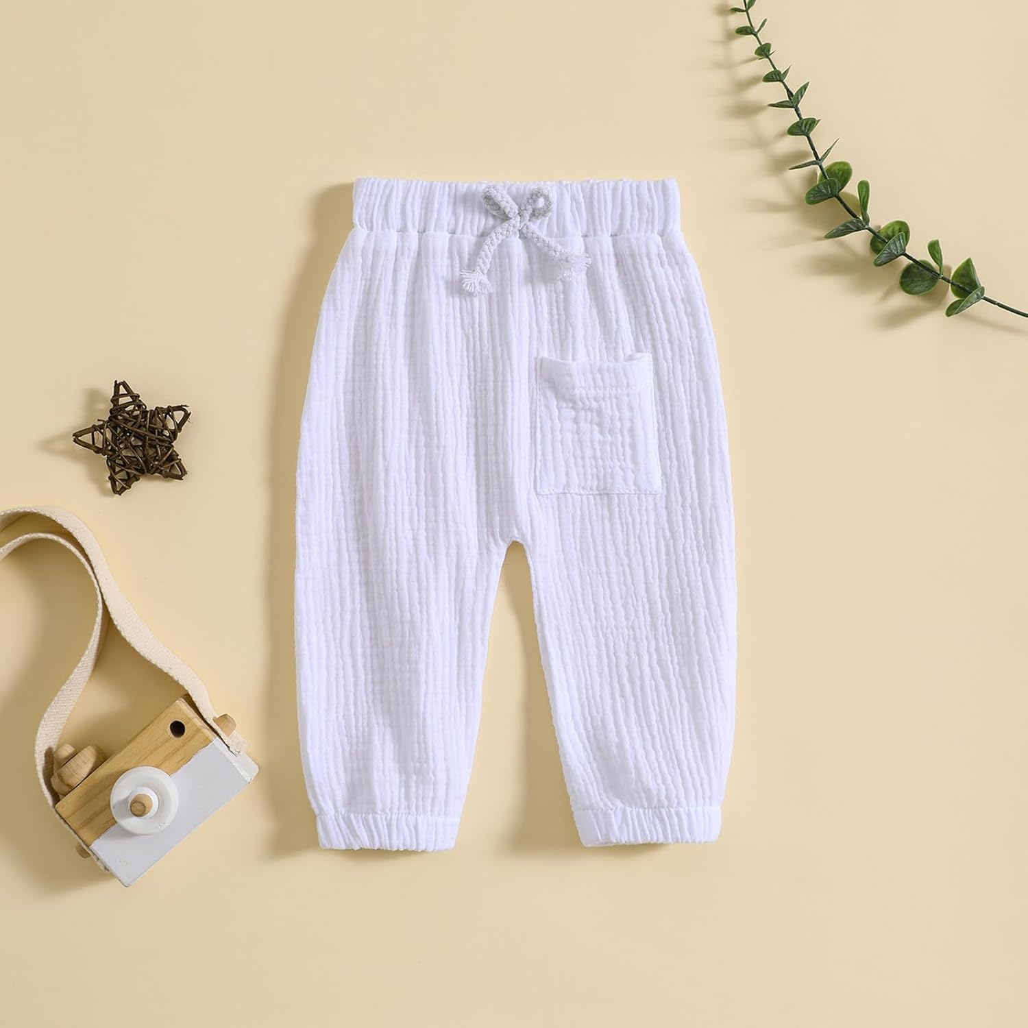 Ultra-soft cotton combinations toddler boys girl drawstring waistpants