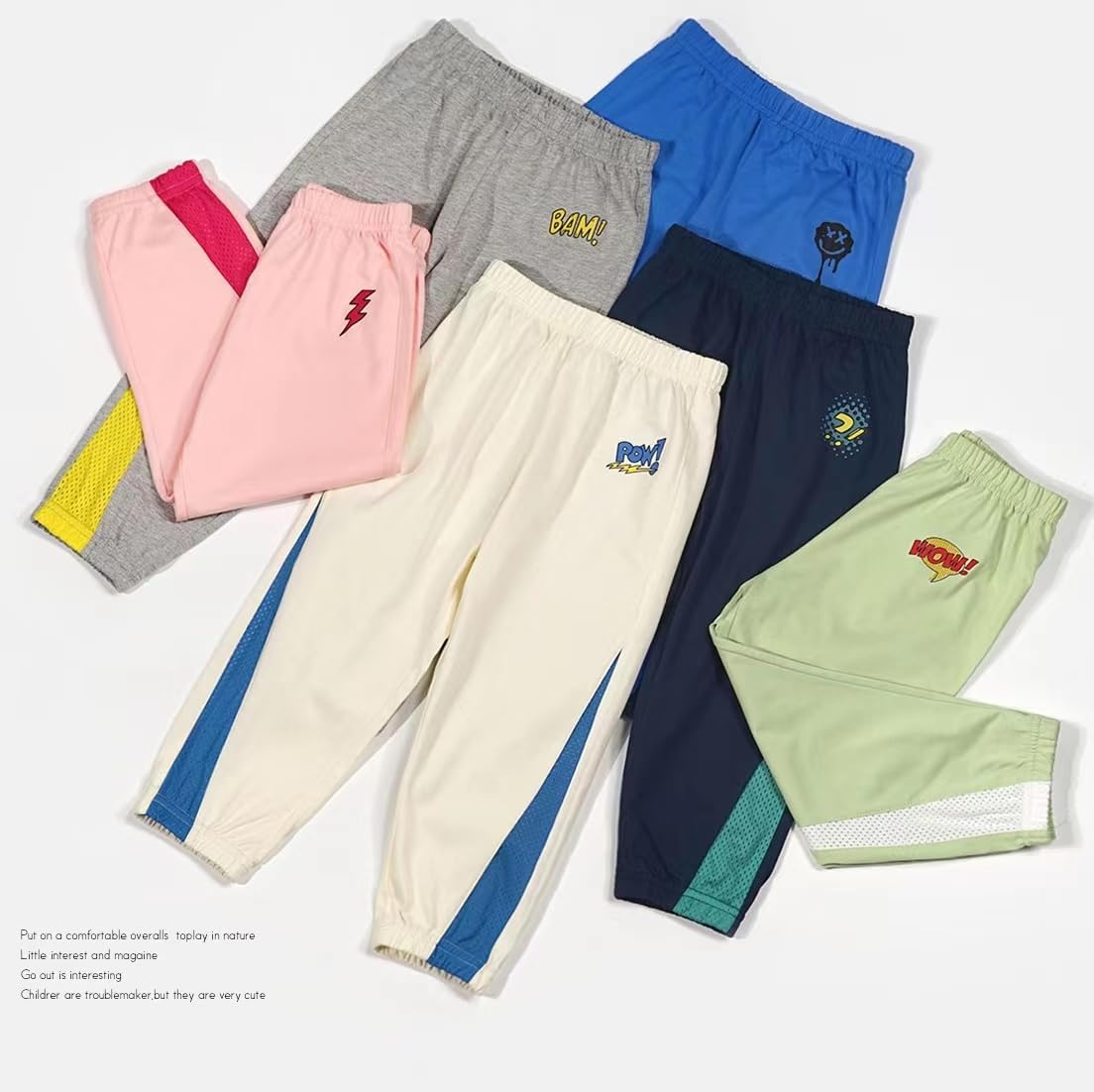 LeeXiang - Baby Boys Cotton Jogger Pants 2-Pack