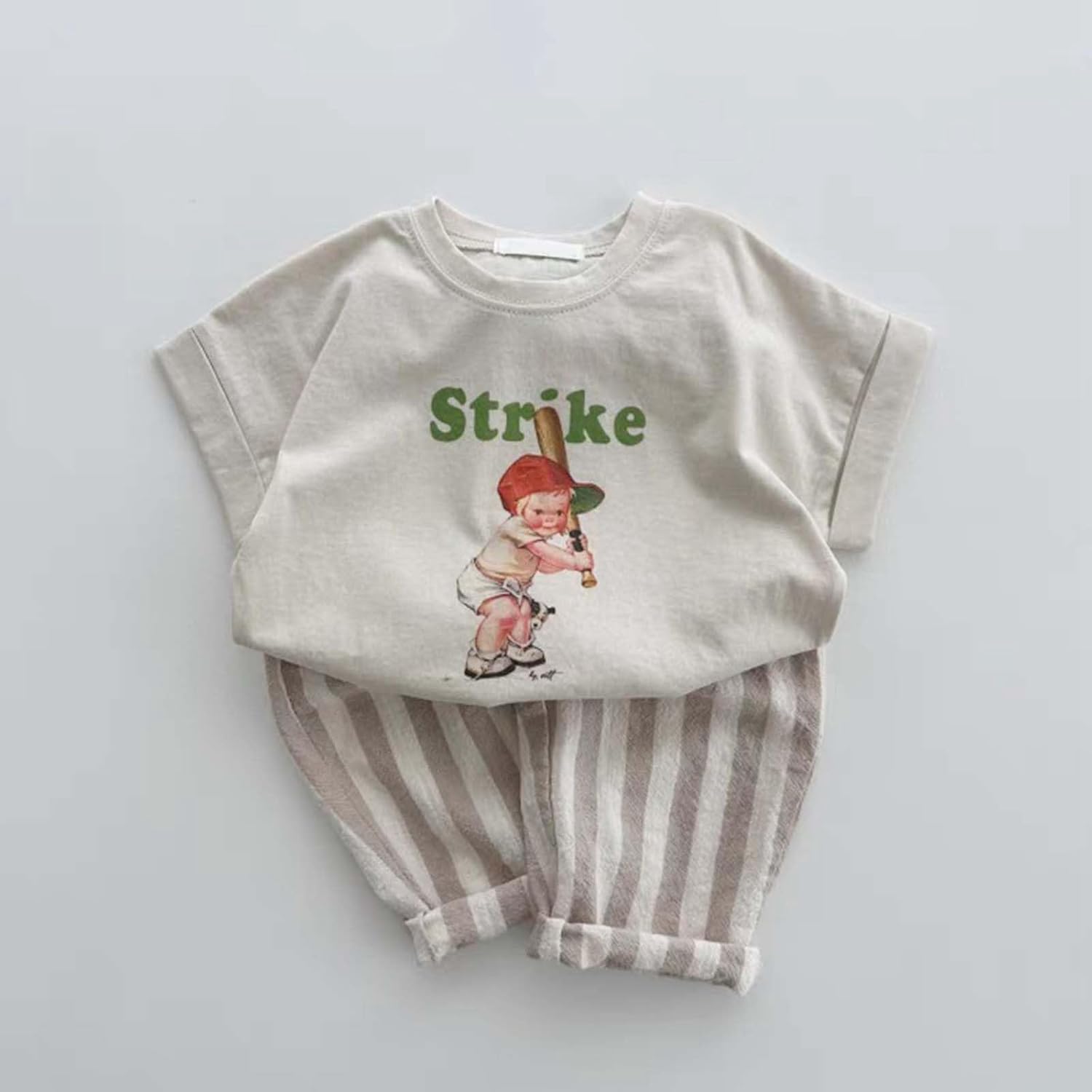 Elastic waist gauze ppants for kids lightweight style comfort