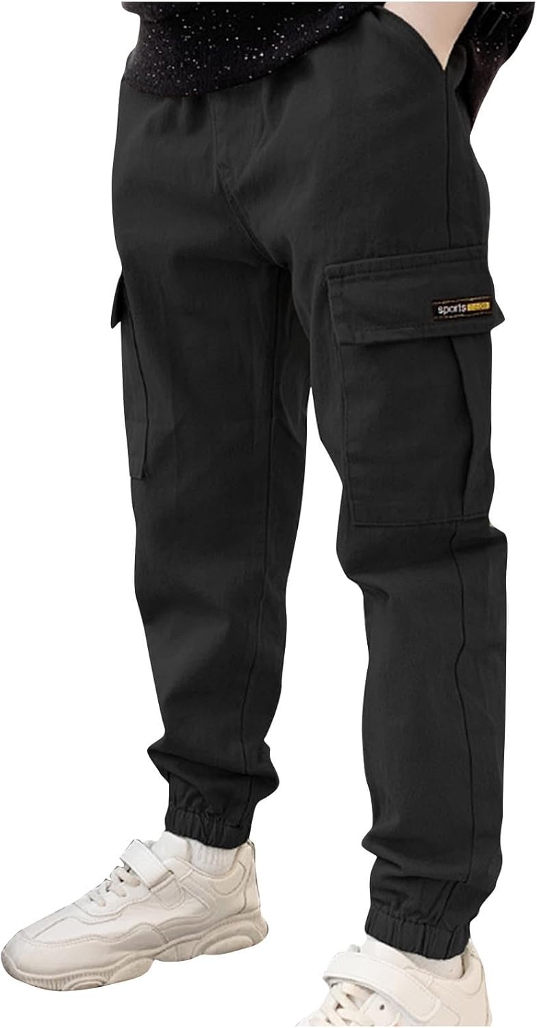 Elastic Cargo Pants for Kids