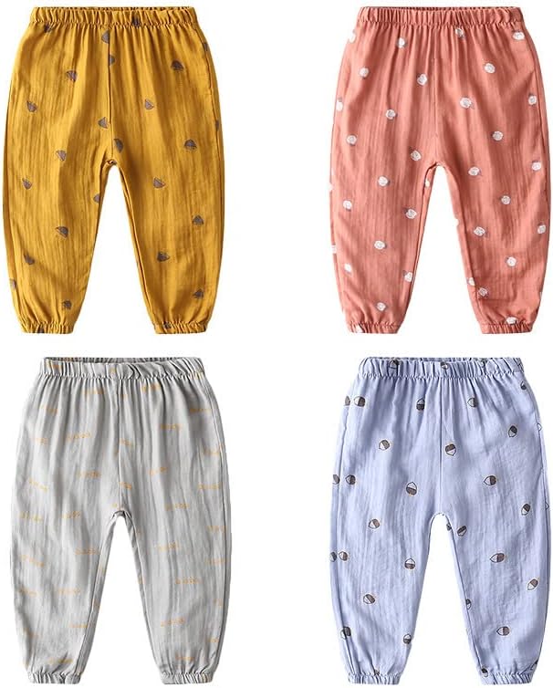 Meibaomall Baby mosquitoe nets long high-waisted play bottoms for boys girls