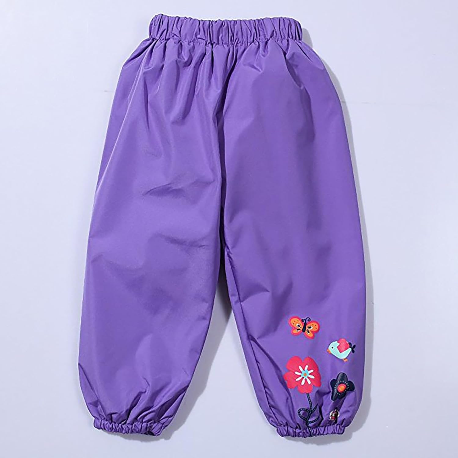 Toddler Elastic Waist Waterproof Rain Pants Stretchy waterproof 3-12 mo