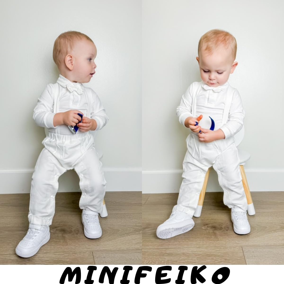 MINIFEIKO Baby Boy Gentleman Outfit - Smart Cute and Comfortable