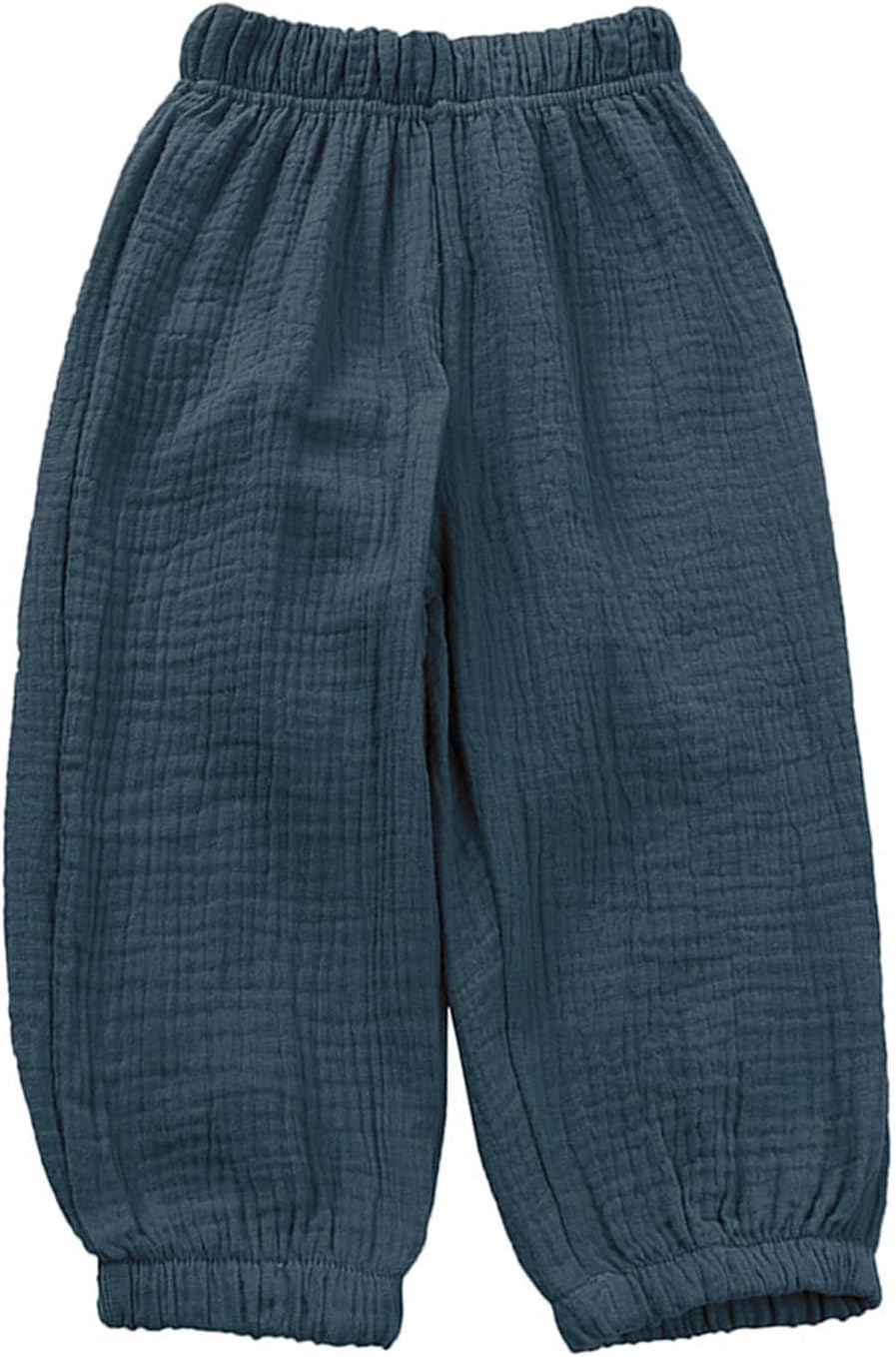 3-Piece Kids Cotton Linen Elastic Trousers