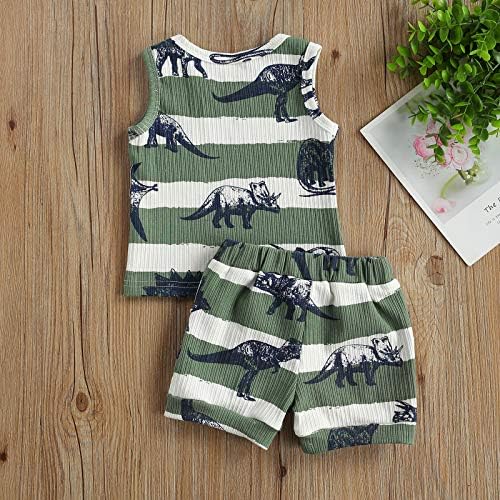 Madjtlqy Toddler Boy Summer dedeman Set