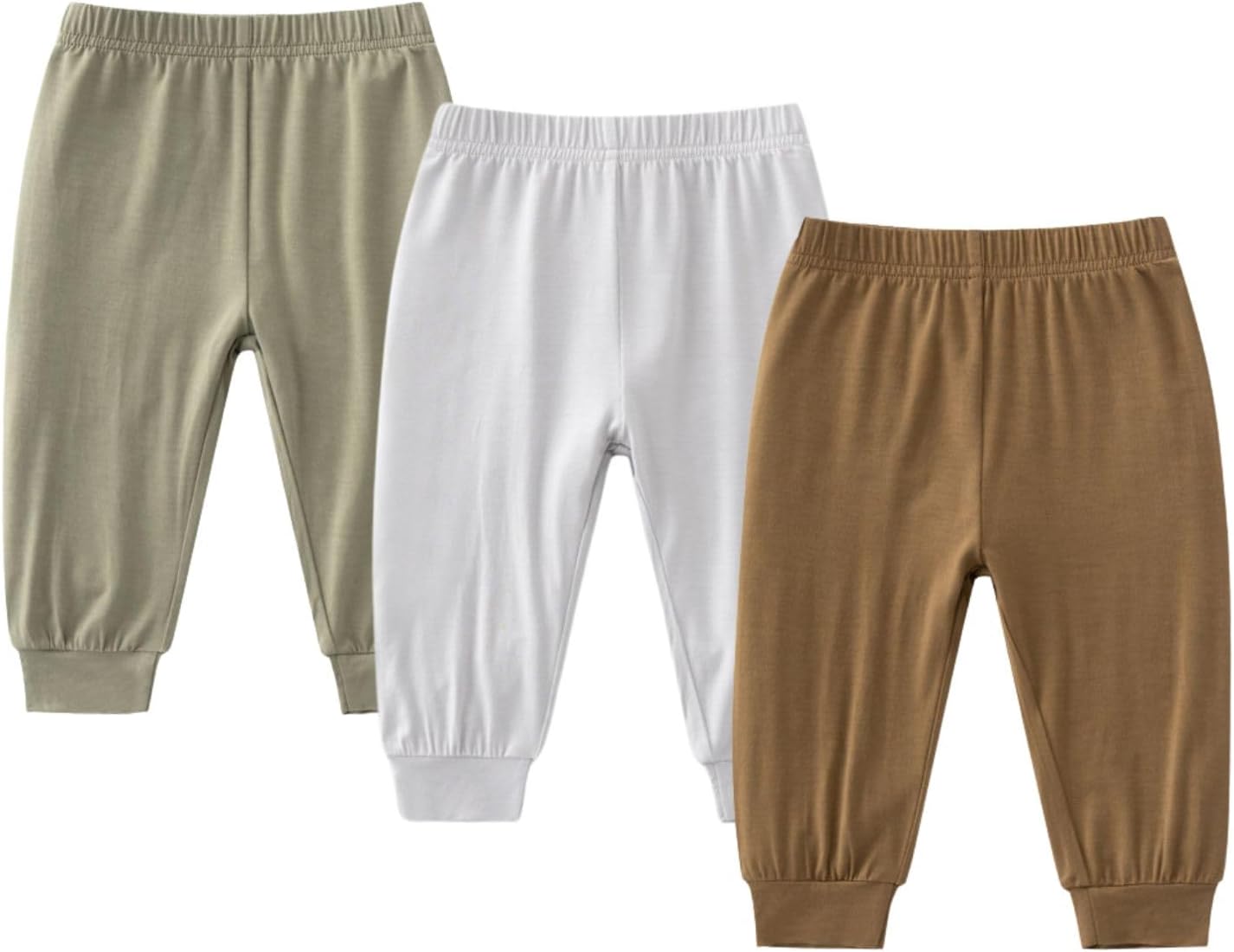 3-Piece Bamboo Jogger Pants for Babies