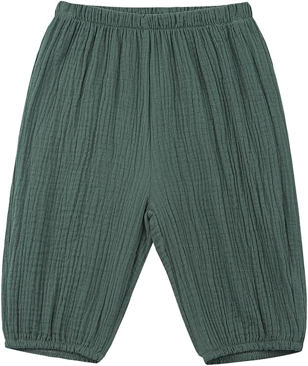 3Piece Cotton Linen Harem Pants for Baby Toddler Comfy and Soft