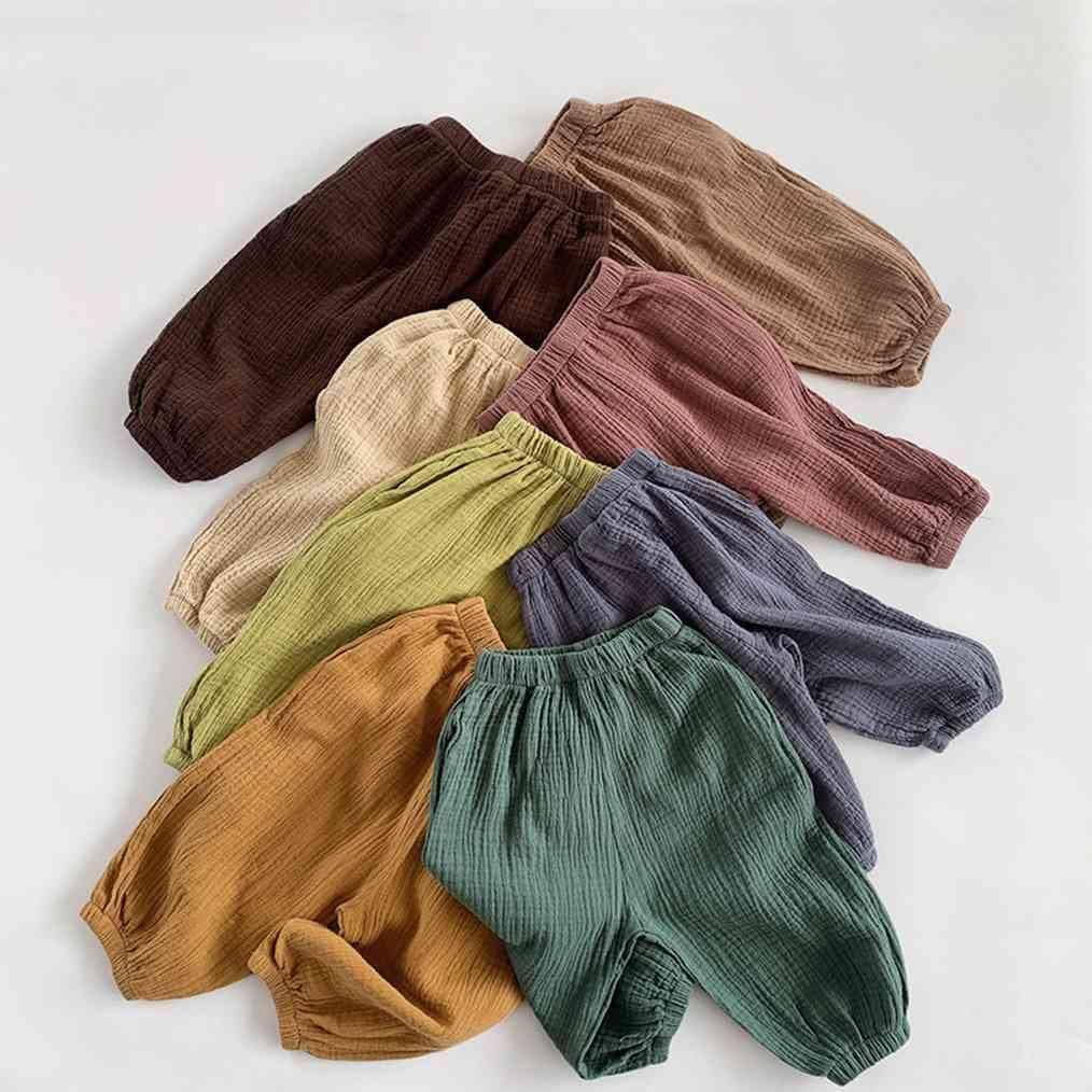 LNICEAR Toddler Basic Cotton Linen Comfy Comfort Pants