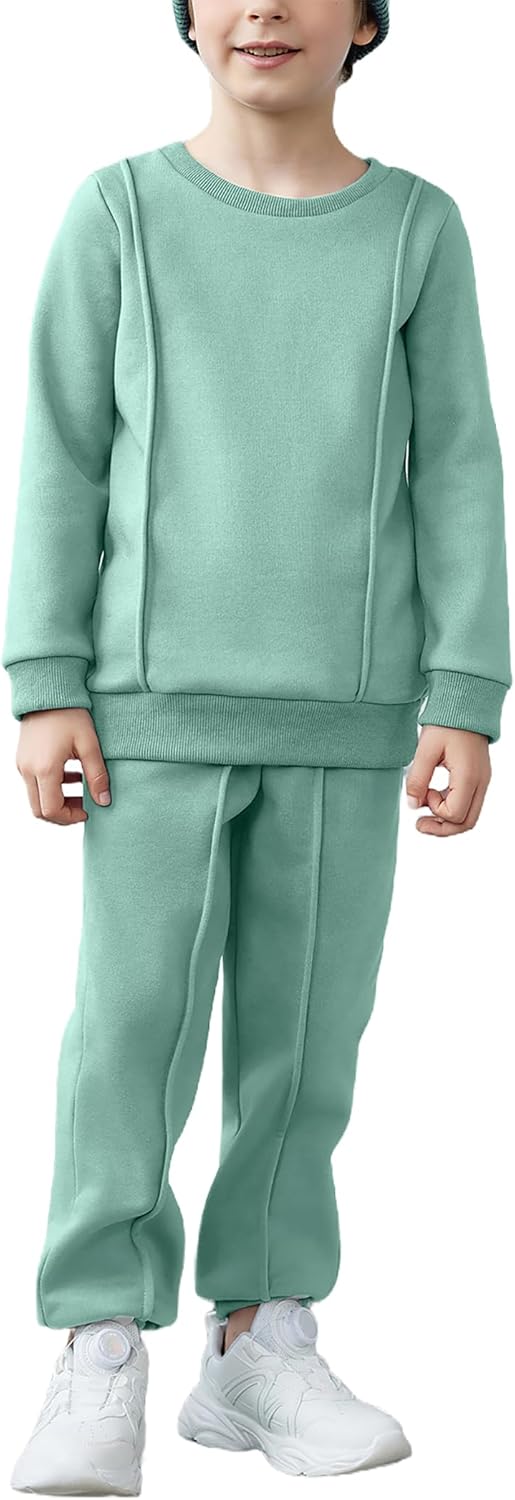 Arshiner Boys Round Neck Sweater Pants Set