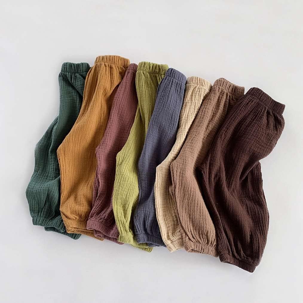 LNICEAR Toddler Basic Cotton Linen Comfy Comfort Pants