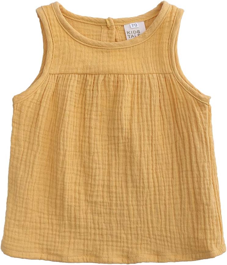 Perfect 2Pcs - Kids Tales Cotton Linen Outfits for Babies