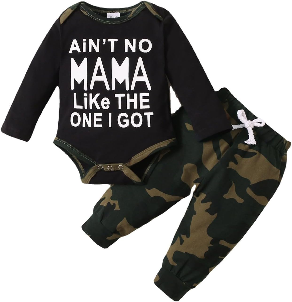 3-Month Toddler Boys Cotton Long Sleeve Top and Trousers Set