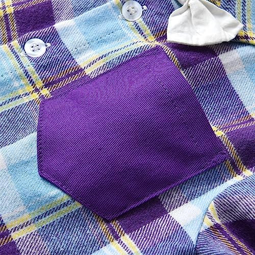 Toddler Boys Dress Suit Set with Bow Tie and Suspenders