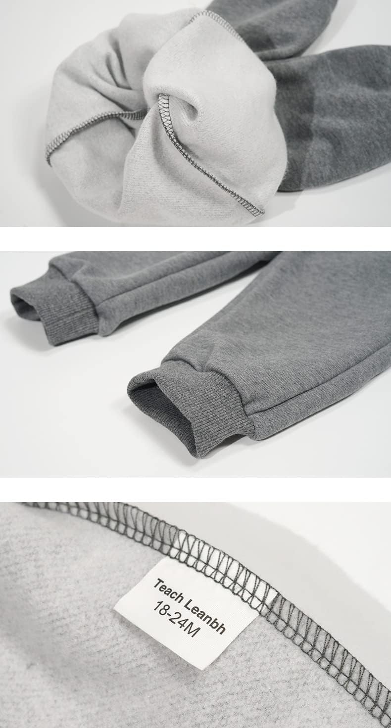 2 Pairs of Cozy Fleece Jogger Pants for Babies