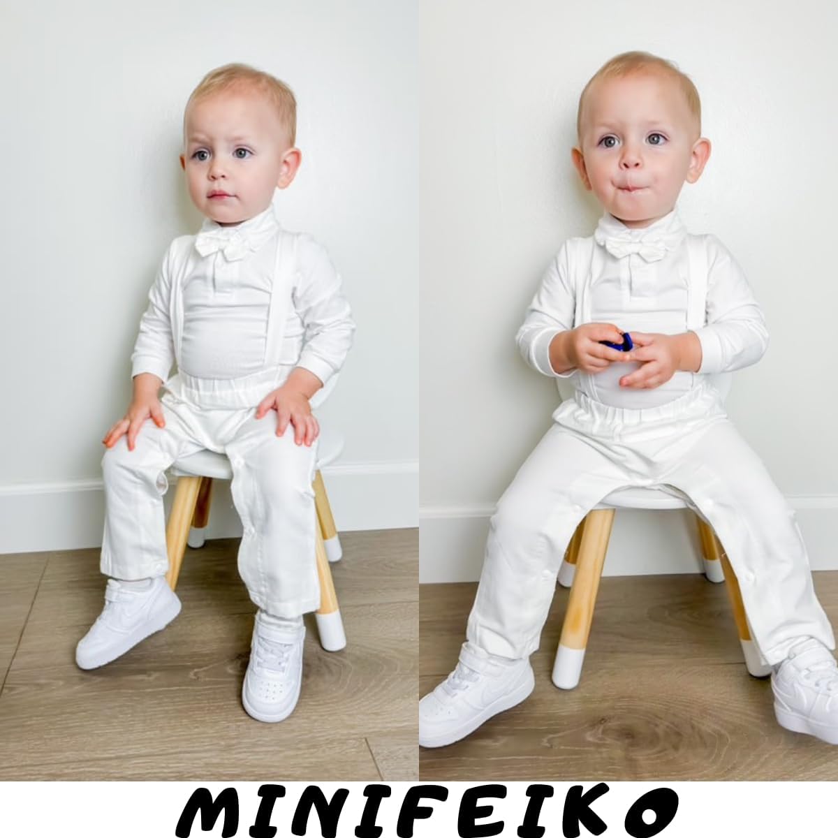 MINIFEIKO Baby Boy Gentleman Outfit - Smart Cute and Comfortable
