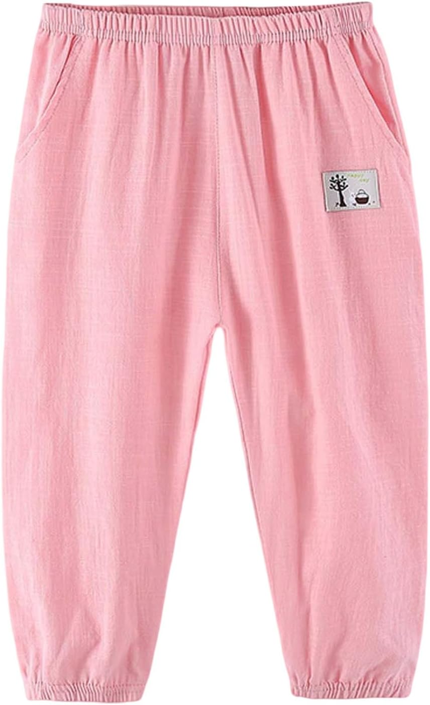 Comfortable Baby boys cotton trousers toddler casual summer pants