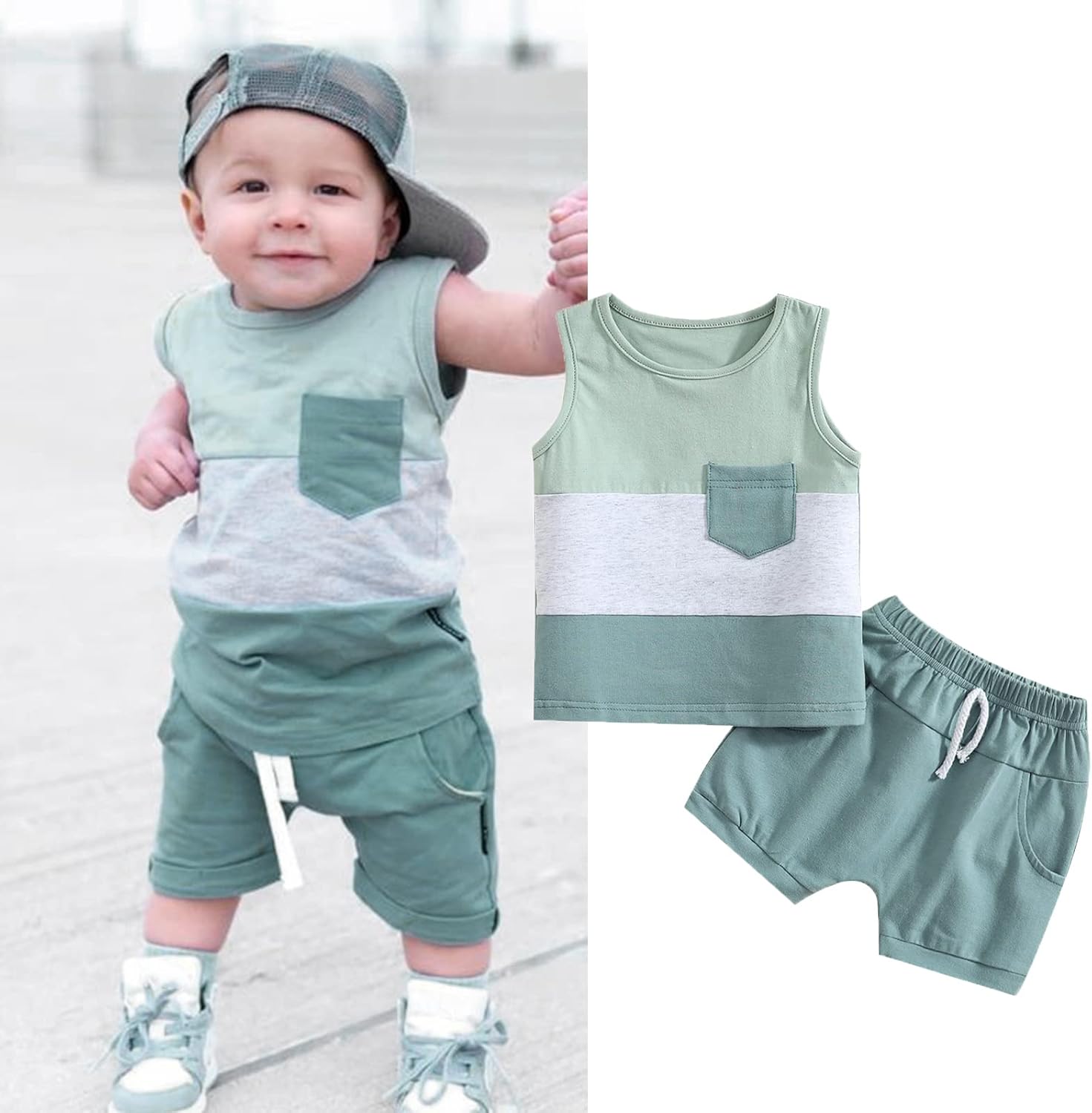 Perfect Summer Outfits Trendy Toddler Boys Set Soft Cotton