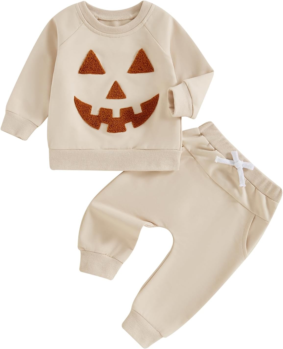 Amnnchya Toddler Halloween Pumpkin Sweatshirt Pants