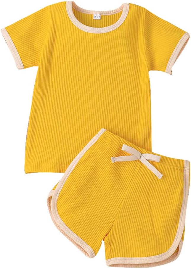 Sleek Adorable Toddler Summer Outfit Set for Boys Girls