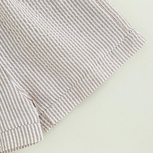 2Pcs Summer Outfits for Baby Boys Elastic Waistband Shorts Set